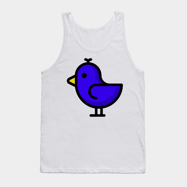 Little Big Bird Birdie Blue Tank Top by BradleyHeal